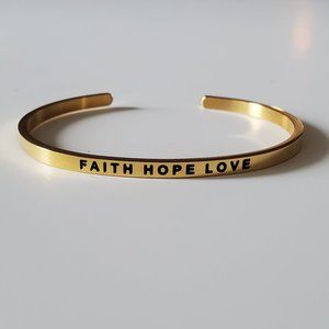 MantraBand Bracelet "Faith Hope Love"